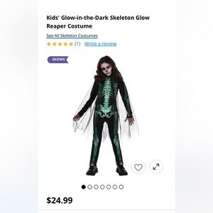 Used Glow Reaper Halloween Costume